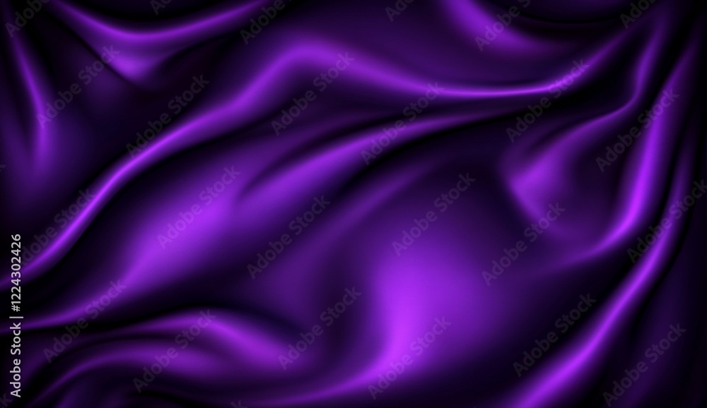 Deep Purple Silk Drape Elegant Fabric Texture Background Rich Luxurious Smooth Wave Design Pattern Deep Purple Silk Drape Elegant Fabric Texture Background Rich Luxurious Smooth Wave Design Pattern