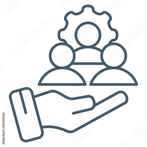 Human Resources  Icon Element For Design