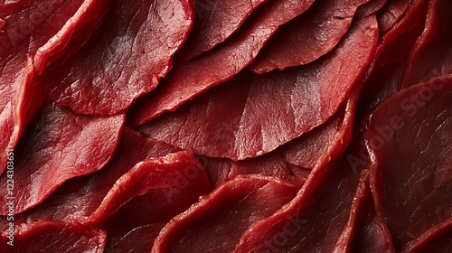 fresh raw beef sashimi with sesame seeds - japanese food style photo