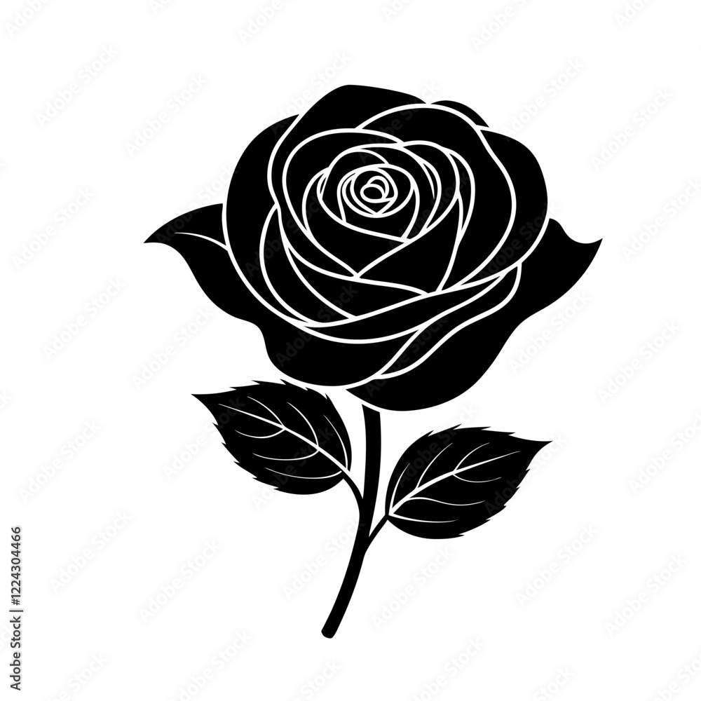 Field Rose Flower Icon Field Rose Flower Icon