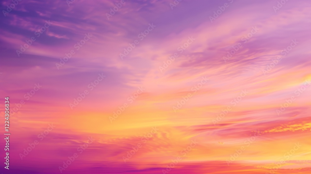 Obraz premium Sunset Sky with Vibrant Hues