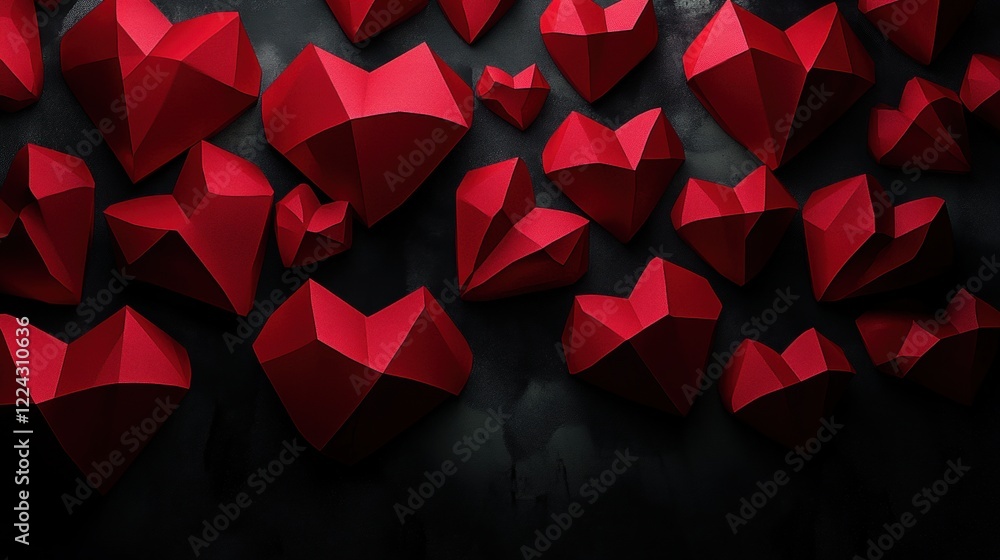 Obraz premium 3d pink hearts,Valentine's Day or wedding,pink heart y2k style isolated on white background,Love concept,romantic,Holiday celebration.
