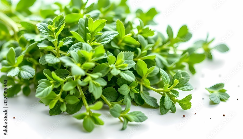 Fresh Green Herb Bunch Closeup Photo for Recipes Fresh Green Herb Bunch Closeup Photo for Recipes