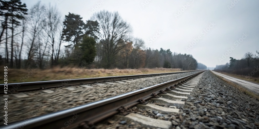 Fototapeta premium Abstract Gray Diagonal Lines Blurred Background - Modern Documentary Style Stock Photo