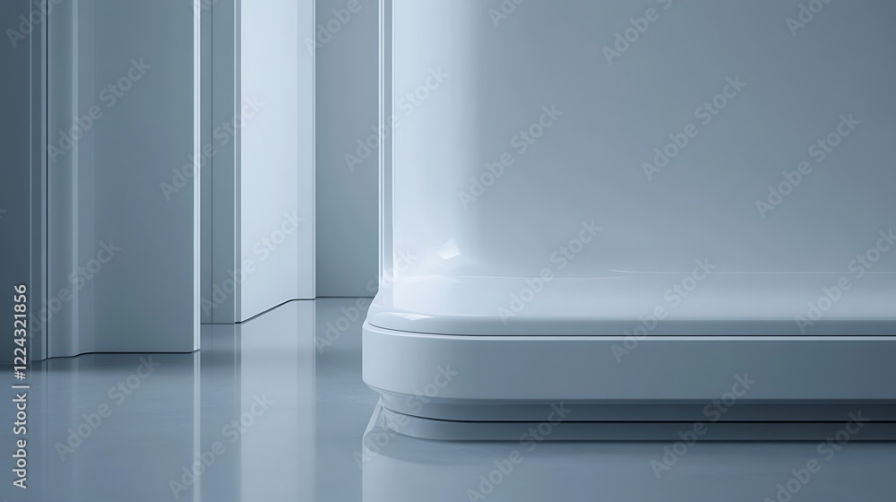 Minimalist Modern White Platform Architectural Design Minimalist Modern White Platform Architectural Design