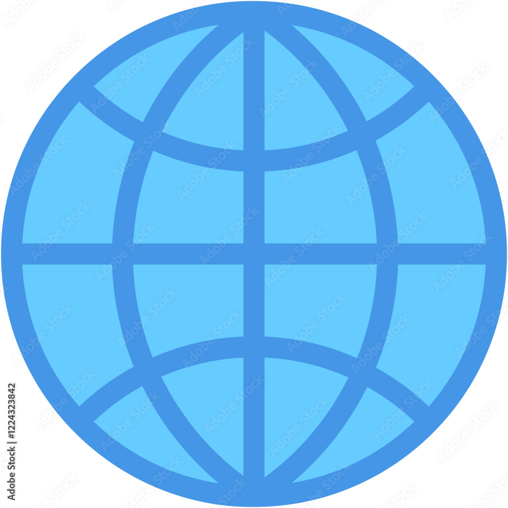 Vector Icon Communication, globe, internet, network, international