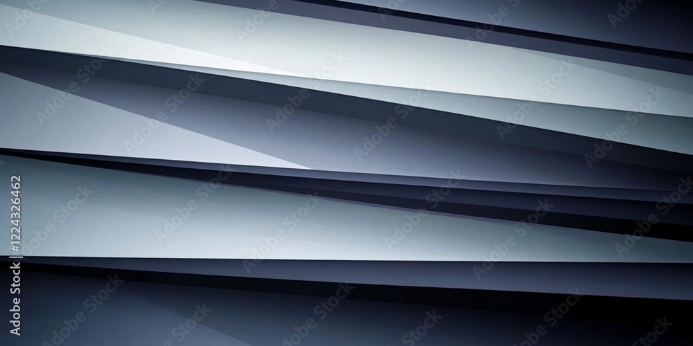 Fototapeta premium Abstract Geometric Grey Blue Diagonal Stripes Modern Background Design Illustration art dark card style lines