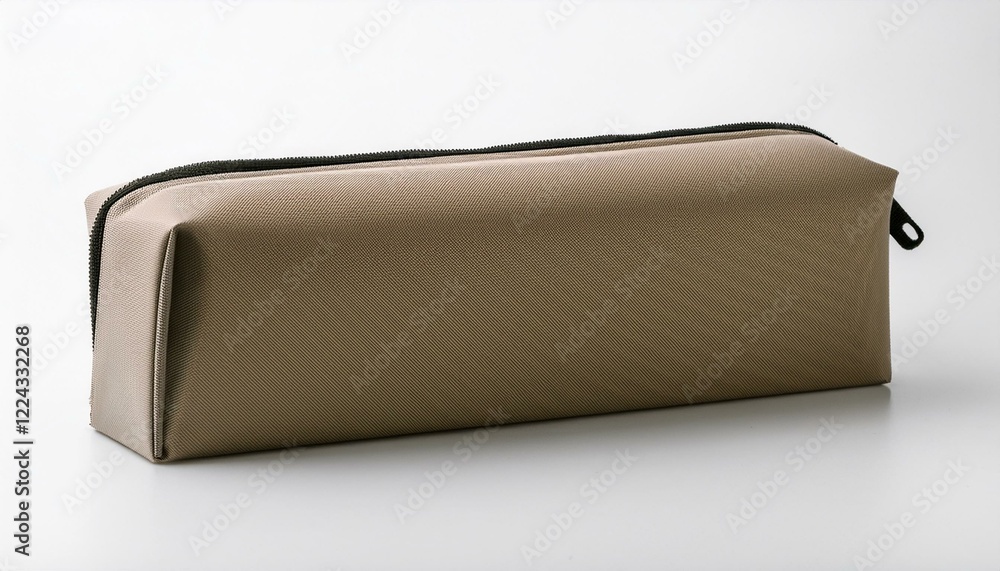 Pencil box mockup on a white background. Generated image Pencil box mockup on a white background. Generated image