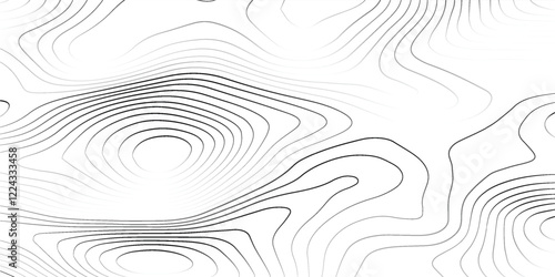 Topographic map vector background. Topo contour map on white background.
