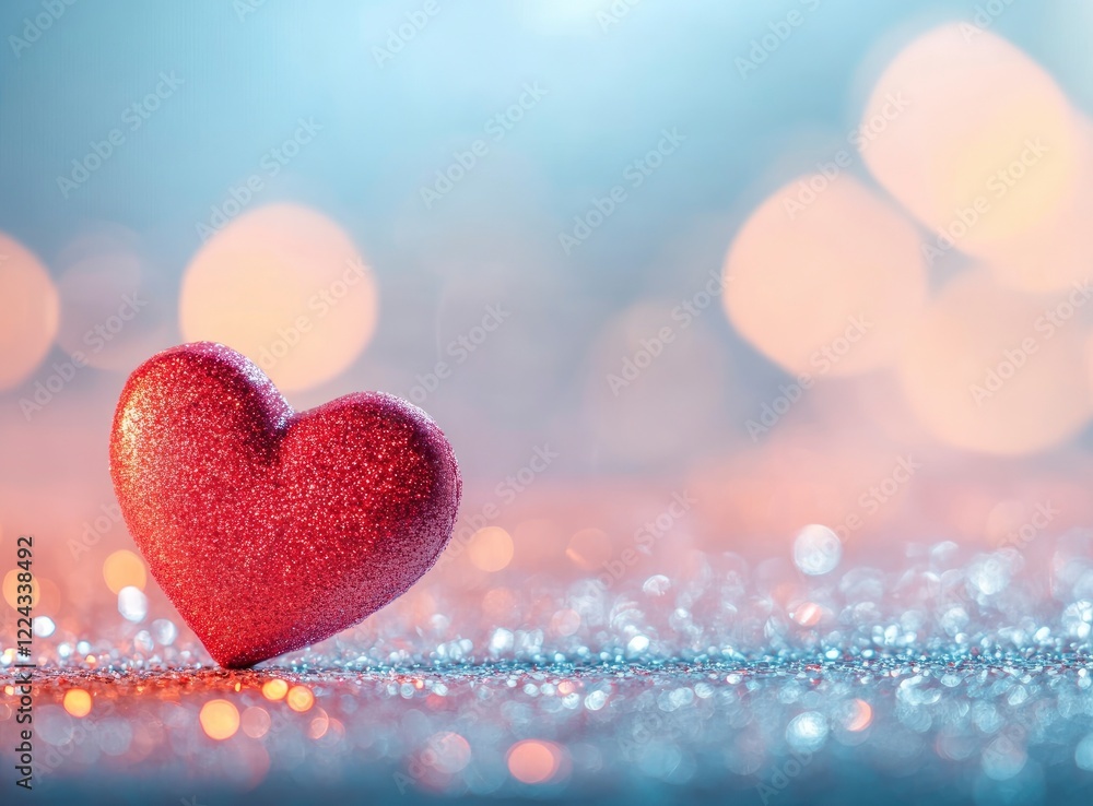 Blurred pastel-colored background with heart-shaped bokeh for Valentine's Day, shiny glitter lights on the floor. Blurred pastel-colored background with heart-shaped bokeh for Valentine's Day, shiny glitter lights on the floor.