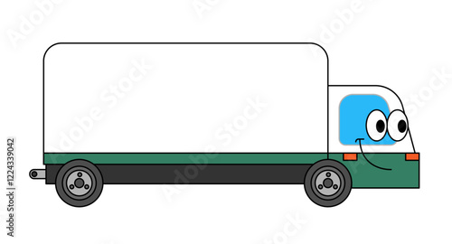 大型トラックのイラスト