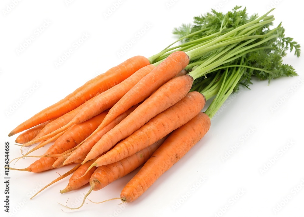 Fresh carrots on a white background Fresh carrots on a white background