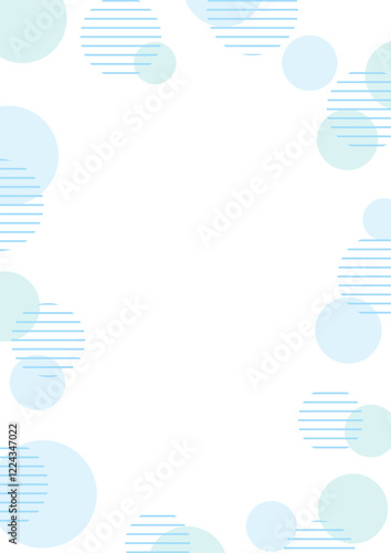 爽やかな水玉模様の背景