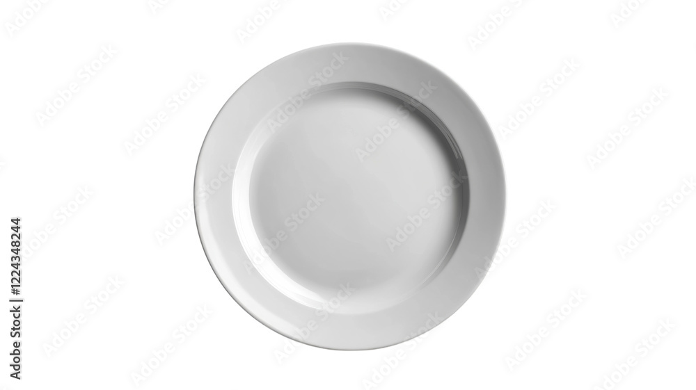 An elegant white plate set against a minimalistic background showcasing simplicity and design An elegant white plate set against a minimalistic background showcasing simplicity and design