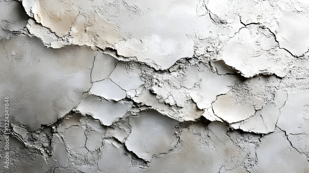 Obraz premium A minimal stucco texture with a smooth, organic look in warm gray.