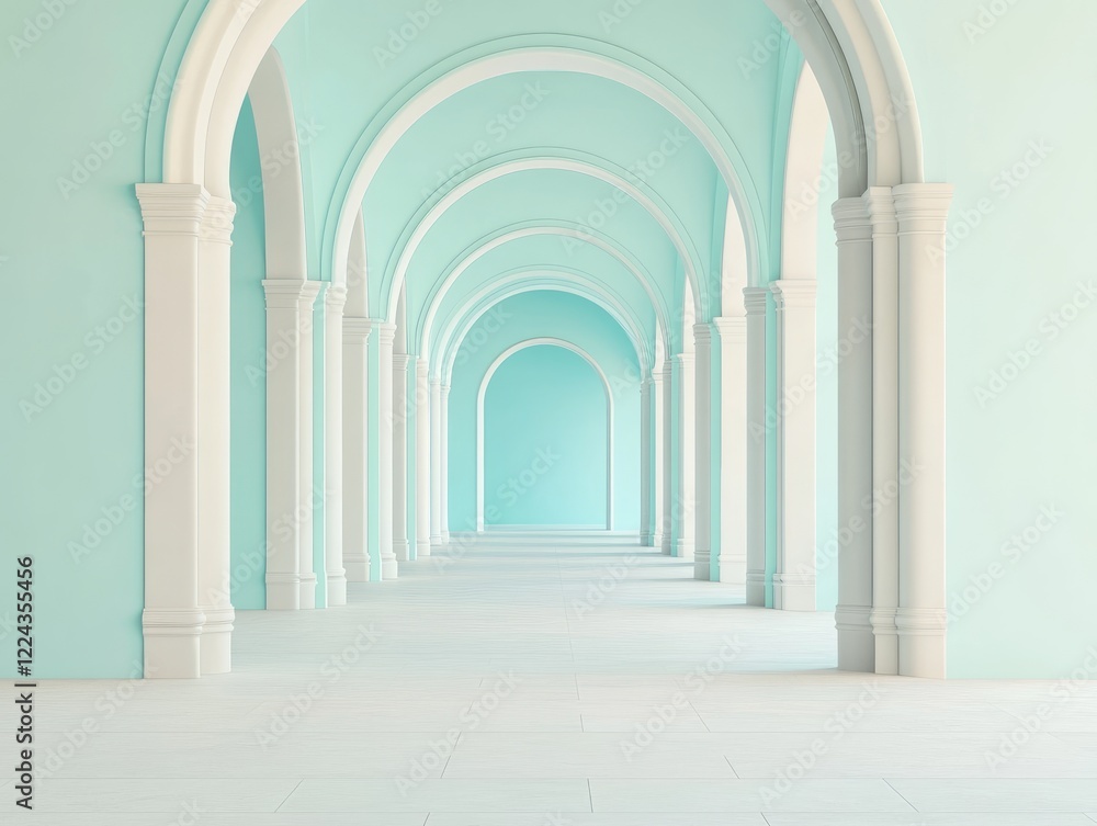 Elegant traditional stone archway in subtle lighting for architectural design Elegant traditional stone archway in subtle lighting for architectural design