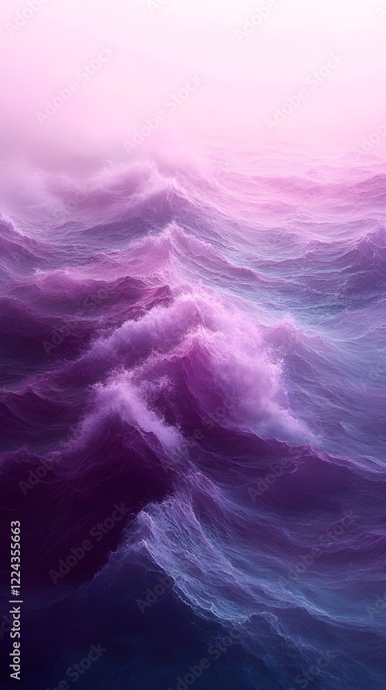 Fototapeta premium A minimalist gradient blending light mauve into soft lavender.