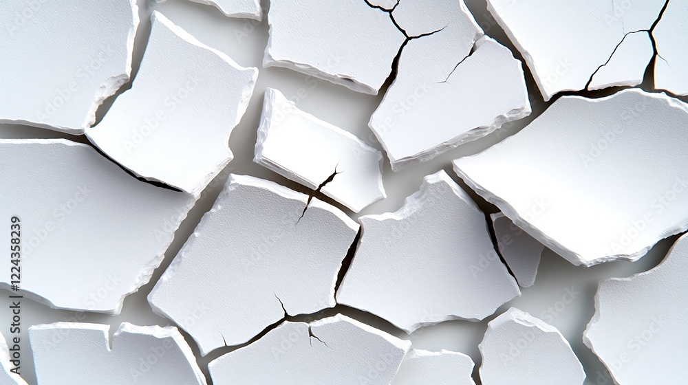 Abstract White Cracked Surface Texture Abstract White Cracked Surface Texture