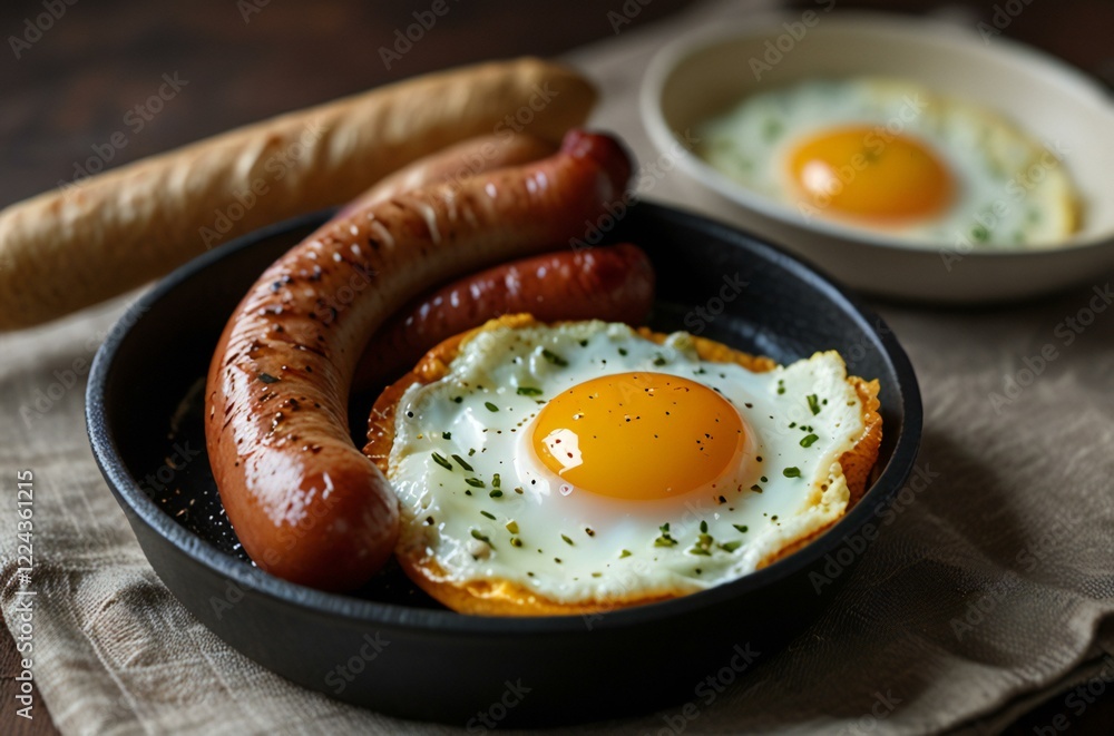 fried eggs with bacon fried eggs with bacon