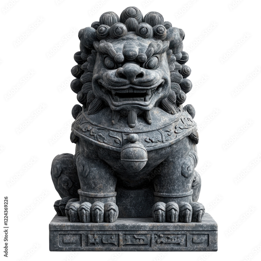 A majestic stone lion statue symbolizing strength and protection. This intricate sculpture represents cultural heritage and artistic craftsmanship. A majestic stone lion statue symbolizing strength and protection. This intricate sculpture represents cultural heritage and artistic craftsmanship.