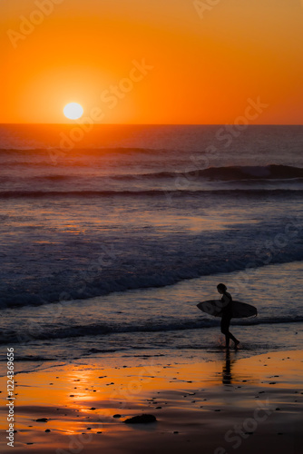 Surfer at Sunset