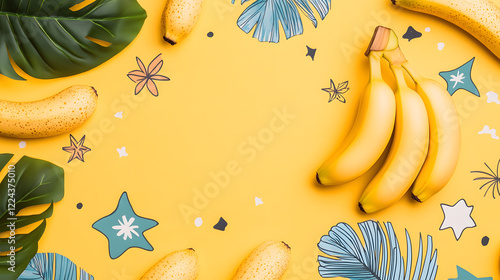 Banana are healthy food. And it is a useful fruit. photo