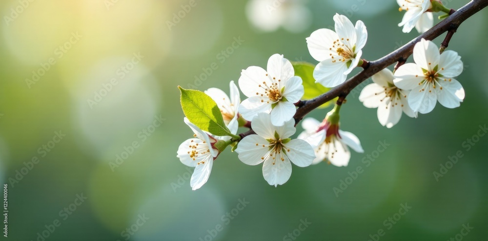 delicate white petals falling from a birch tree branch, flowers, blossoming delicate white petals falling from a birch tree branch, flowers, blossoming