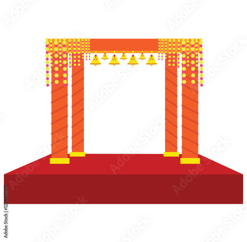 Wedding ceremony decorative Mandap 