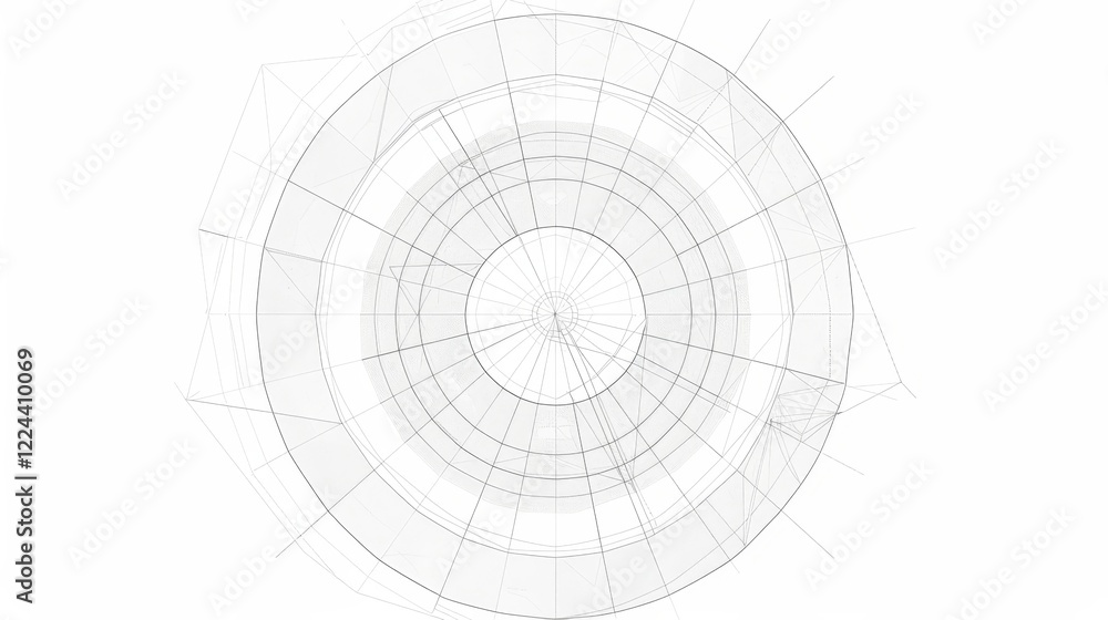 Sleek gray toned modern radar chart clipart for performance tracking on white background Sleek gray toned modern radar chart clipart for performance tracking on white background