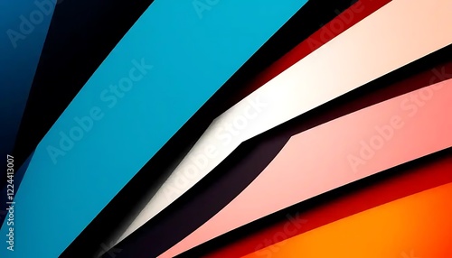 Wallpaper Mural Abstract Colorful Diagonal Lines Pattern Design Torontodigital.ca