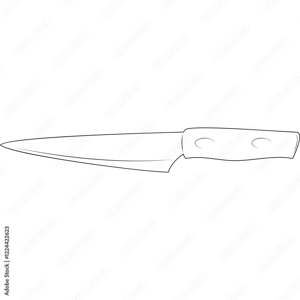 Simple vector icon knife Simple vector icon knife