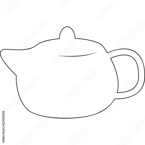 Simple vector icon teapot