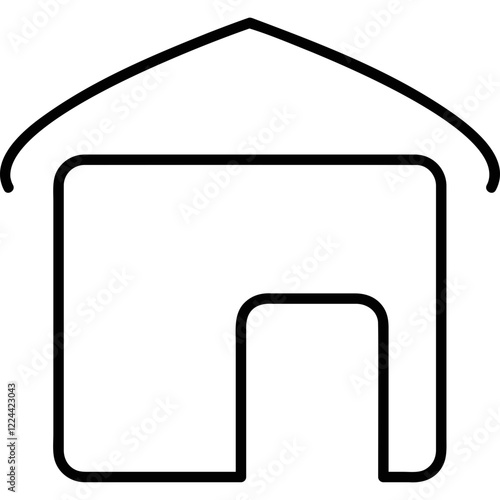 Simple vector icon house
