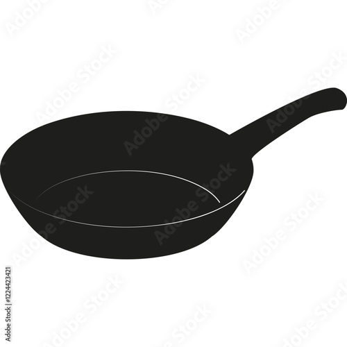 Simple vector icon frying pan