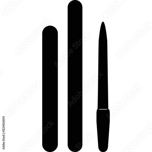 Simple vector icon manicure, pedicure