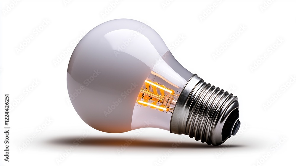 Illuminating Ideas: A Close-Up of a Modern LED Light Bulb Illuminating Ideas: A Close-Up of a Modern LED Light Bulb