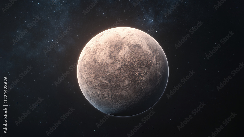 Obraz premium Awe-Inspiring Alien Planet in Deep Space