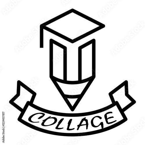 mortarboard Line Icon