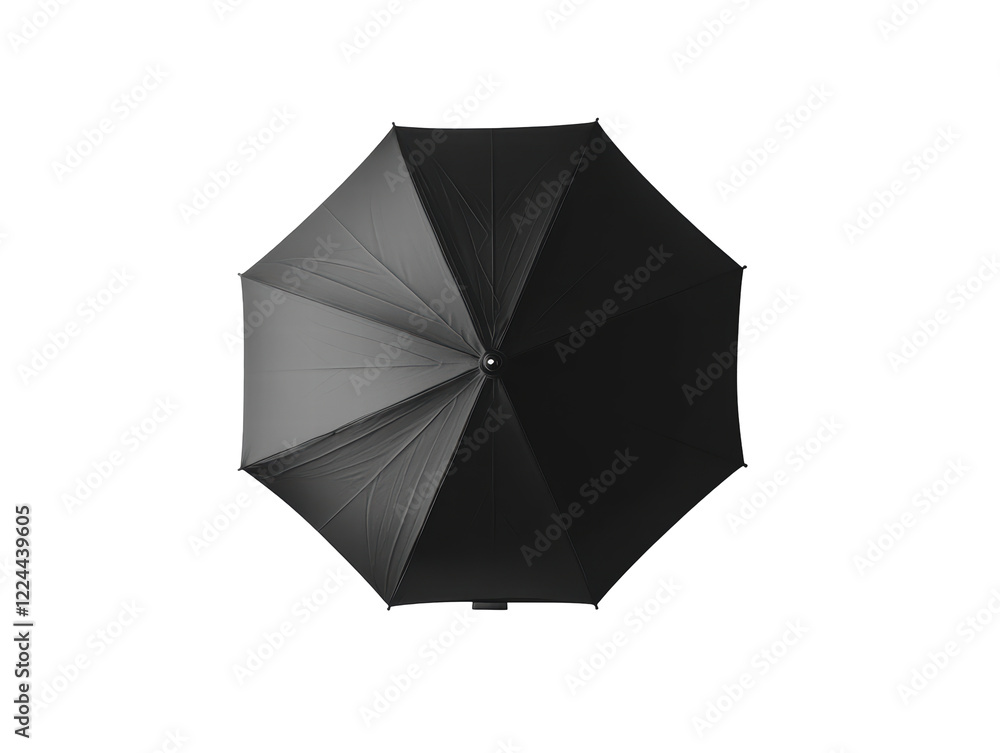 Isolated Opened Black Umbrella Isolated Opened Black Umbrella