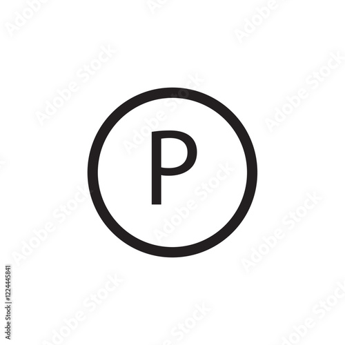 parking icon design template
