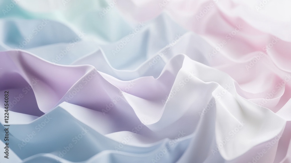 Obraz premium Pastel fabric waves, abstract background, texture, design