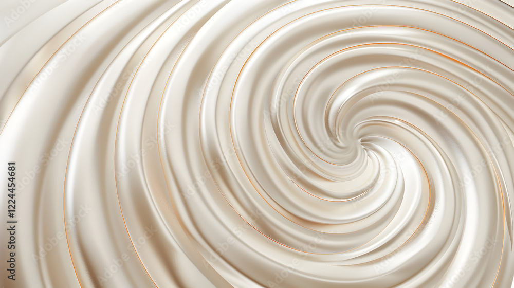 A swirling, smooth, cream-colored abstract design creating a sense of fluid motion. A swirling, smooth, cream-colored abstract design creating a sense of fluid motion.