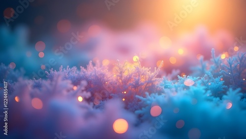 Iridescent Holographic Abstract Background