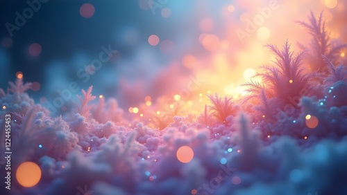 Iridescent Holographic Abstract Background