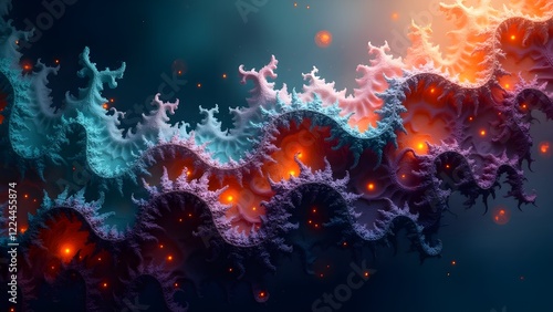 Dynamic Fractal Abstract Background