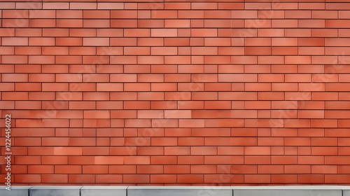 Wallpaper Mural Newly constructed red brick wall with clean sharp lines and a textured surface showcasing a modern architectural design  The image captures the precise Torontodigital.ca