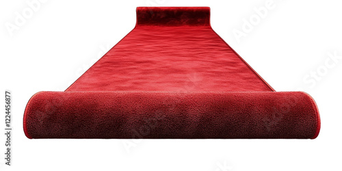 [Transparent Background PNG]Red Carpet Unrolled for an Event photo