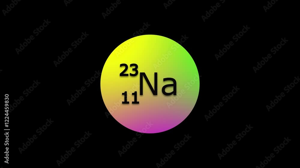 sodium material on periodic table.the element of series,aluminum ...
