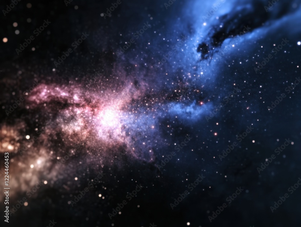 Colorful Galaxy Nebula in Deep Space With Stars and Cosmic Dust Colorful Galaxy Nebula in Deep Space With Stars and Cosmic Dust