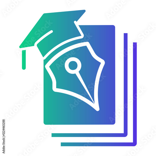 mortarboard Gradient icon